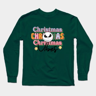 Jack Skellington Retro Christmas Vibes Long Sleeve T-Shirt